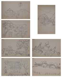 Maqbool Fida Husain - Untitled (Indore Sketchbook)