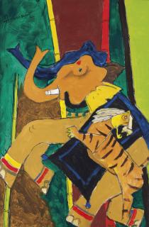 Maqbool Fida Husain - Untitled (Kerala)