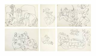 Maqbool Fida Husain - Untitled (Mahabalipuram)