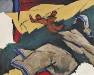 Maqbool Fida Husain - Untitled (Mother Teresa)