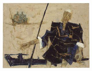 Maqbool Fida Husain - Untitled (Shikara)