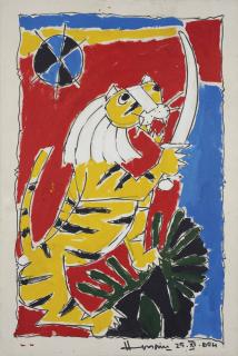 Maqbool Fida Husain - Untitled (Tiger)
