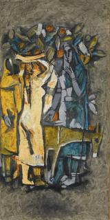 Maqbool Fida Husain - Untitled (Village Women)