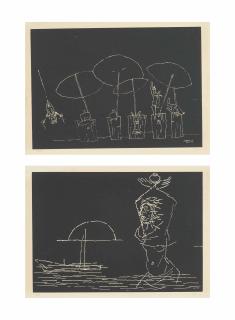 Maqbool Fida Husain - Varanasi Vi; Varanasi Vii