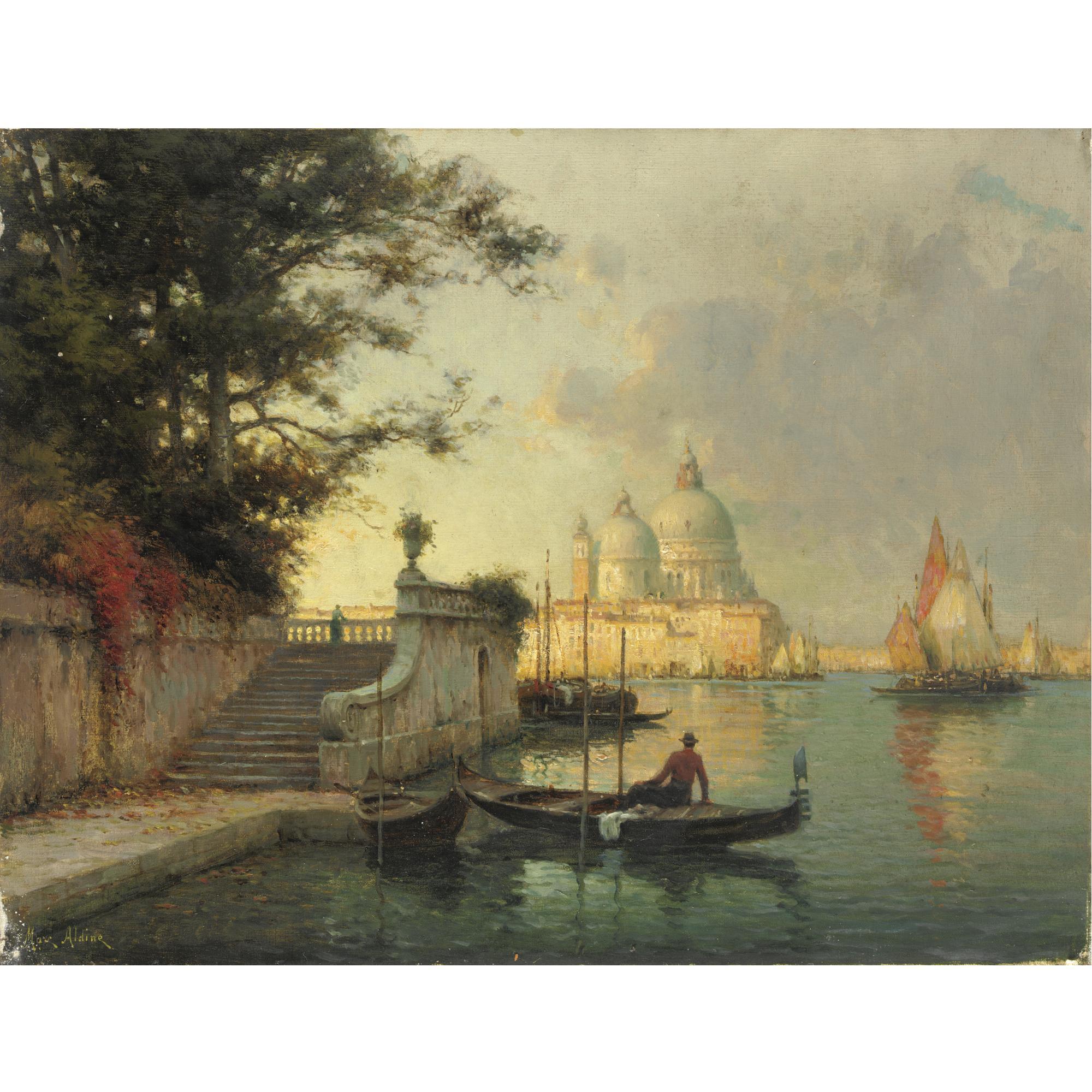 Marc Aldine - Veduta Della Chiesa Della Salute, Venezia