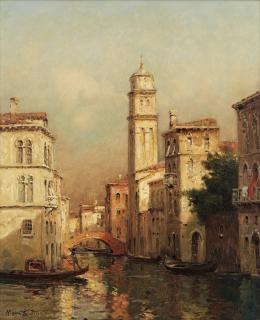 Marc Aldine - Venetian canal in the afternoon sun