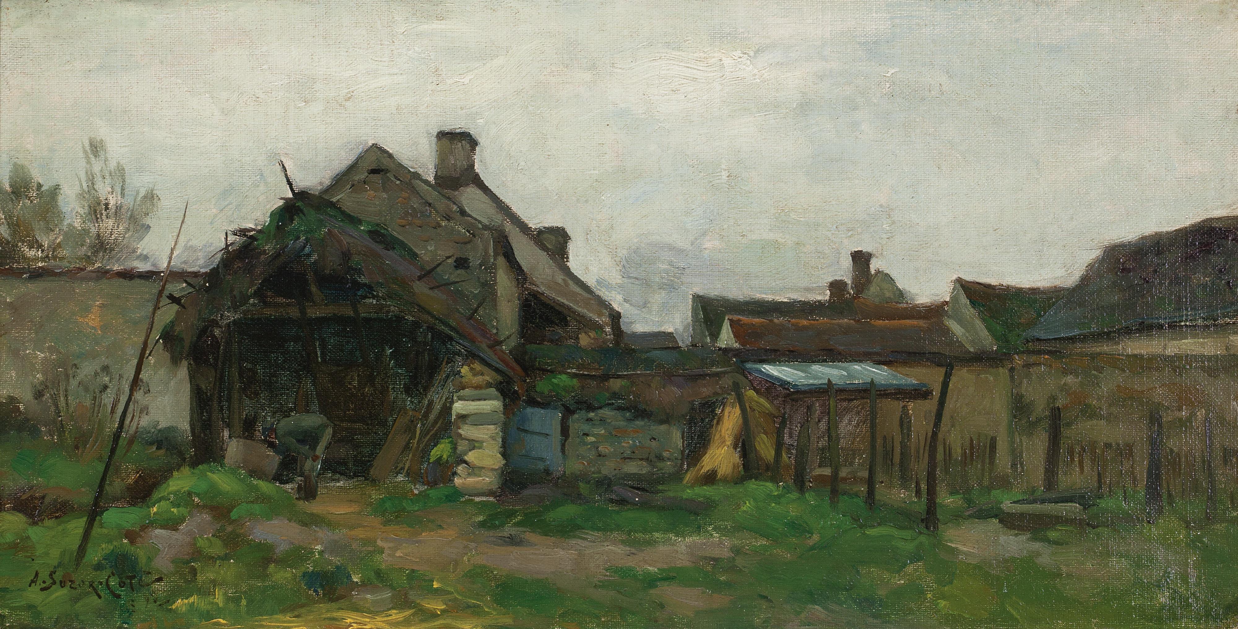 Marc-Aurèle De Foy Suzor-Côté - Farm Buildings With Farmer