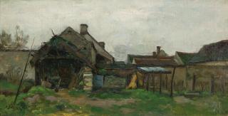 Marc-Aurèle De Foy Suzor-Côté - Farm Buildings With Farmer