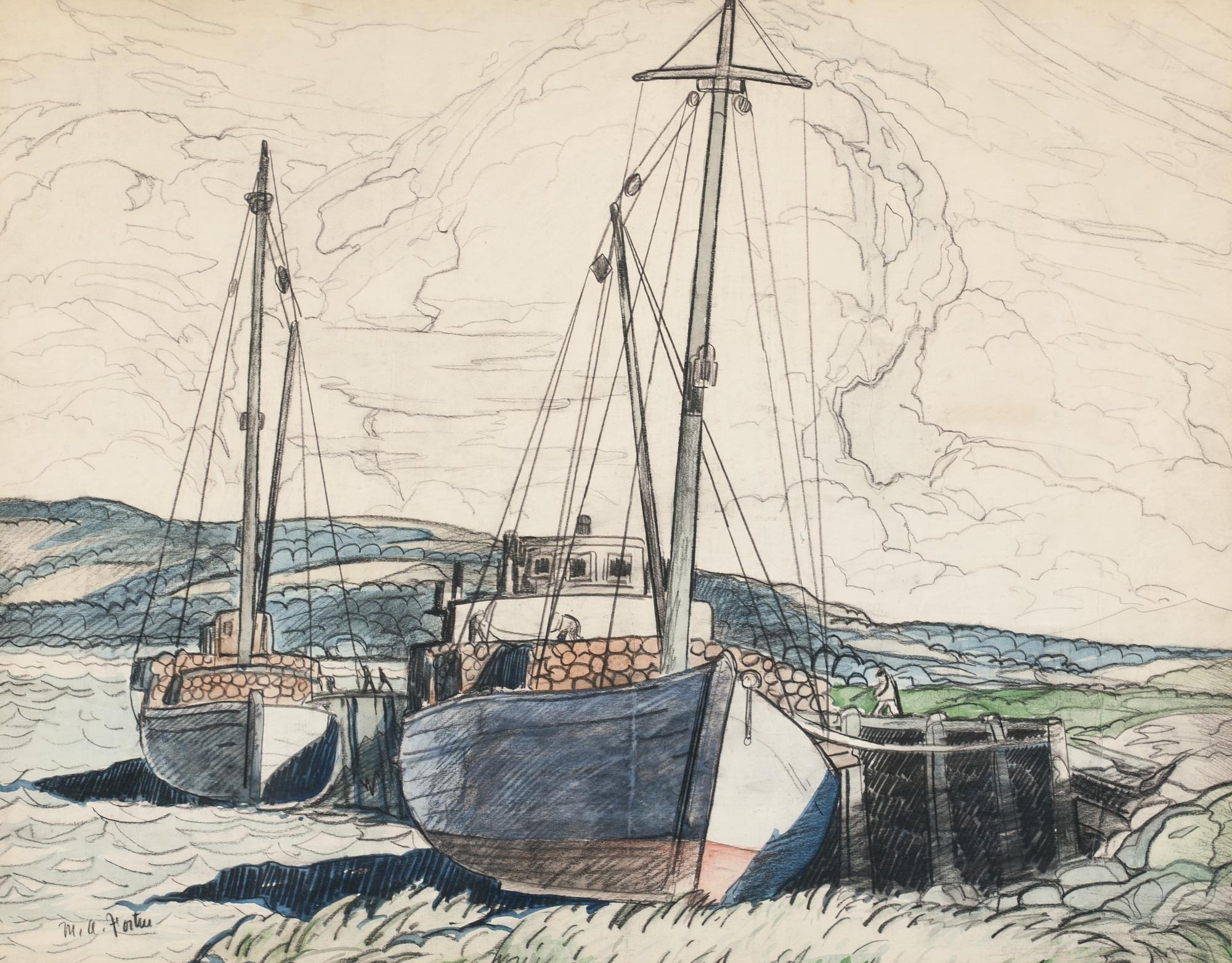 Marc-Aurèle Fortin - Lumber Boats