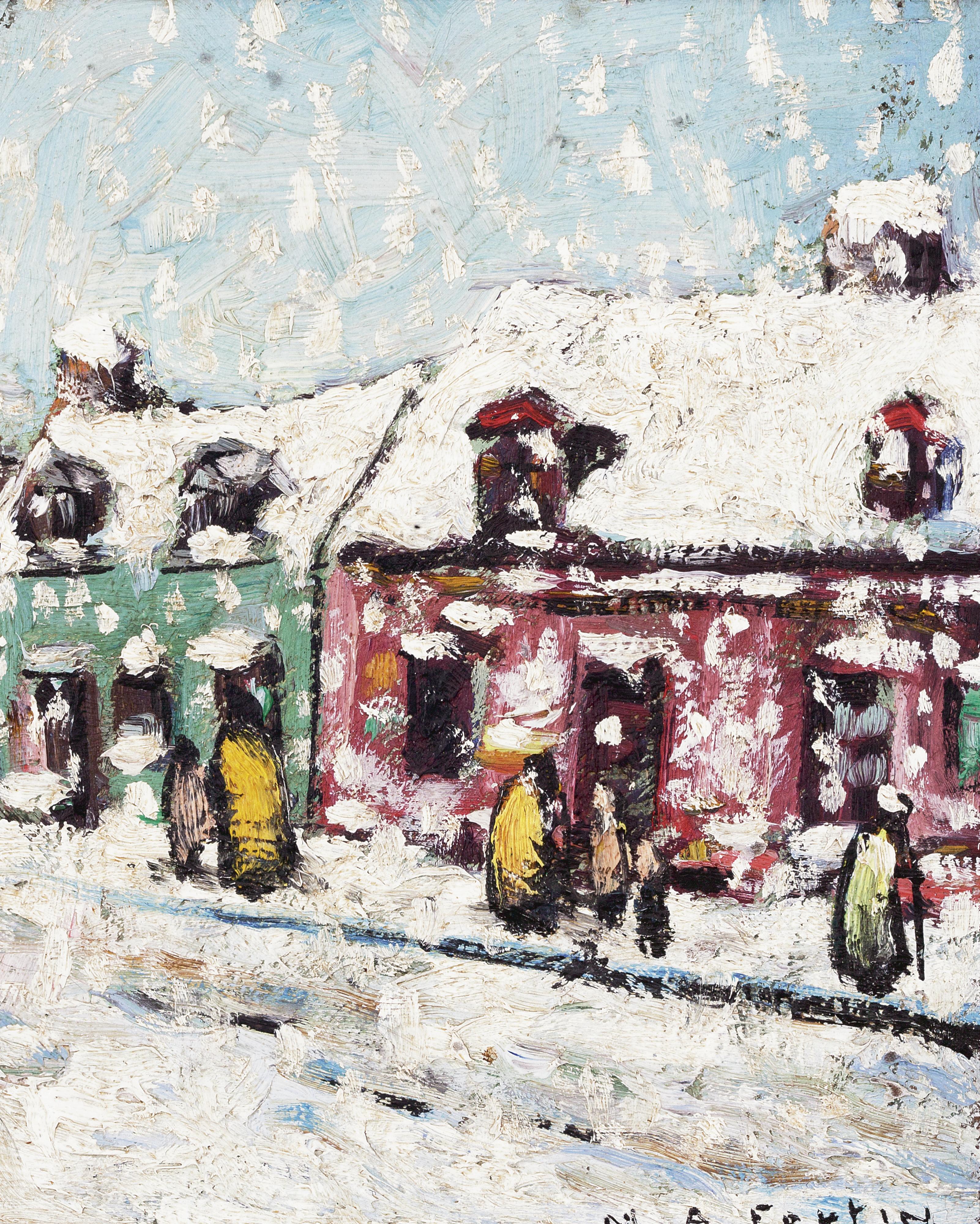 Marc-Aurèle Fortin - Village En Hiver