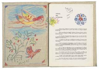 Marc Chagall - Ange pour \'Vitrail des Bâtisseurs\'