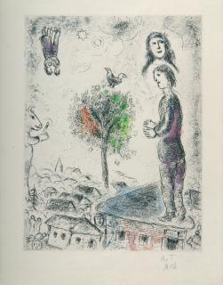 Marc Chagall - Aus Louis Aragon: „Celui qui dit des choses sans rien dire“.