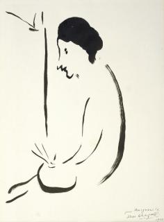 Marc Chagall - Autoportrait au chevalet