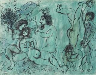 Marc Chagall - Bacchanale