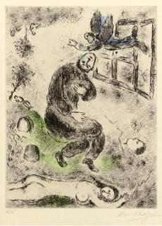 Marc Chagall - Celui qui dit les choses san rien dire: One Plate (see C. books 99)
