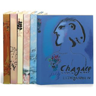 Marc Chagall - Chagall Lithographe (Vols. I-Vi) (M. 281-92, 391-402, 577-78, 729-30; See C. Bks. 43, 56, 77, 94)