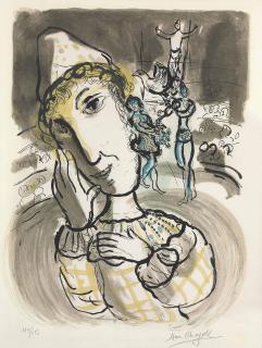 Marc Chagall - Cirque au Clown jaune