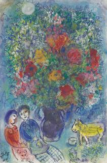 Marc Chagall - Conversation sous le bouquet