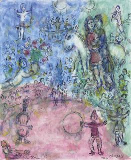 Marc Chagall - Couple au cirque