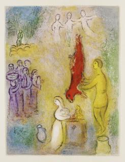Marc Chagall - Daphnis And Chloe: Sacrifices Made To The Nymphs (M. 330)