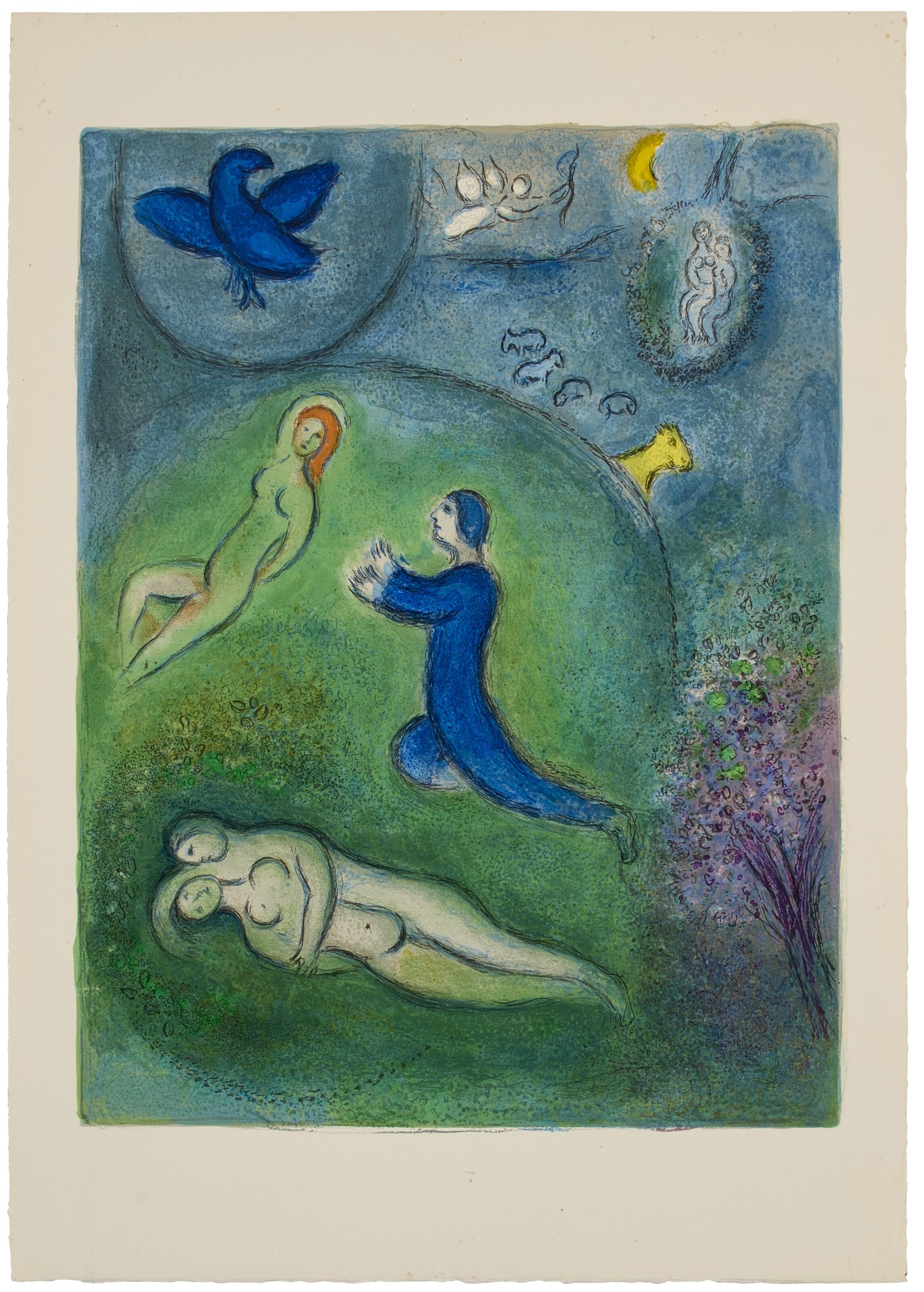Marc Chagall - Daphnis et Lycénion, from: Daphnis et Chloé