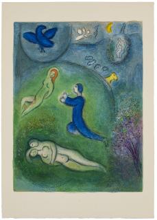Marc Chagall - Daphnis et Lycénion, from: Daphnis et Chloé