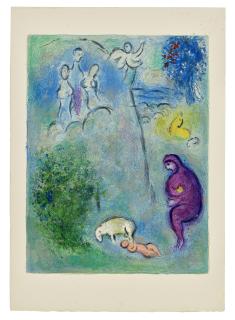 Marc Chagall - Découverte de Chloé par Daphnis, from: Daphnis et Chloé
