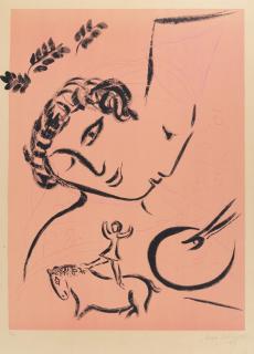 Marc Chagall - Der Maler in Rosa