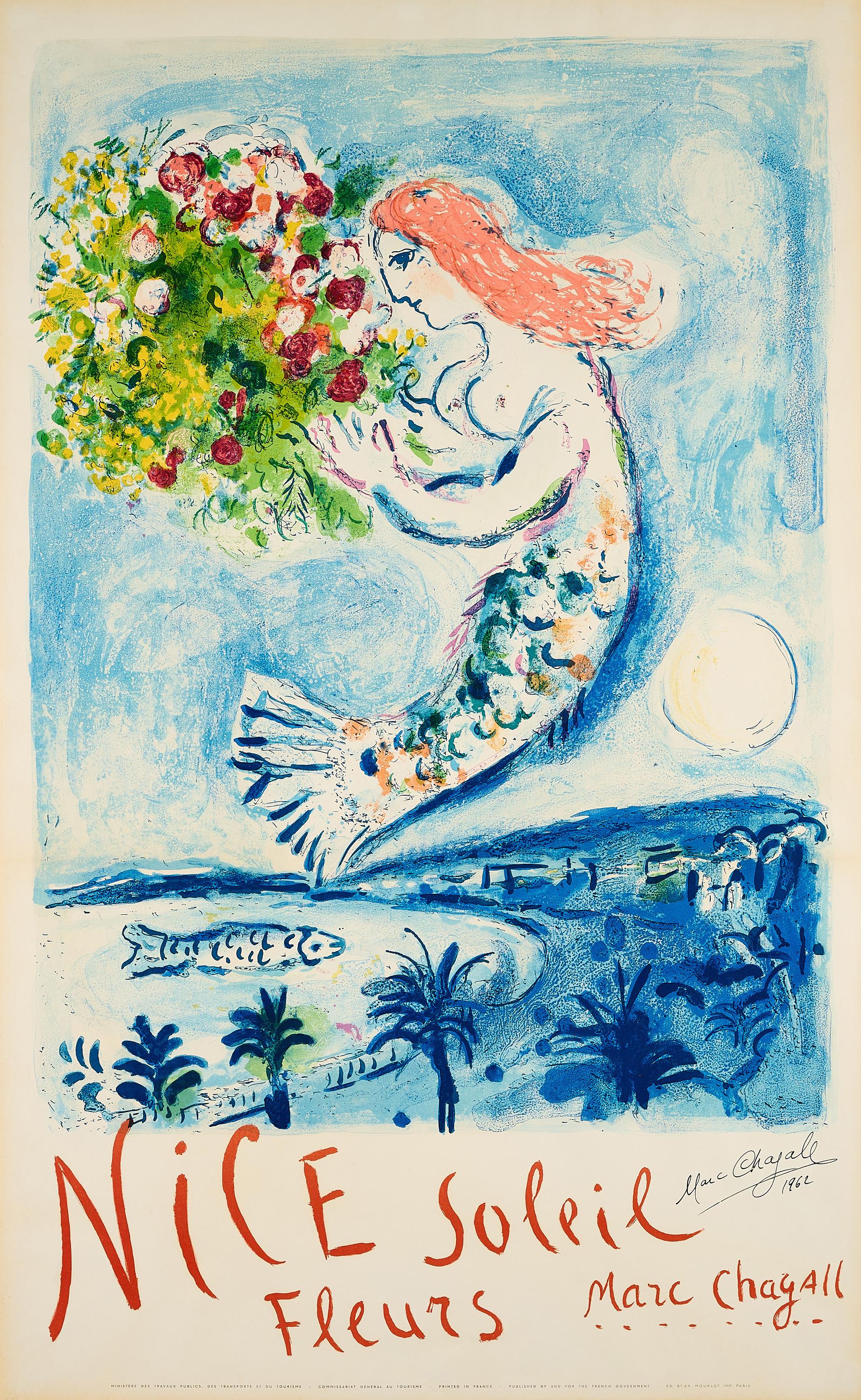 Marc Chagall - Die Engelsbucht (Nice soleil fleurs).