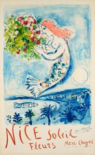 Marc Chagall - Die Engelsbucht (Nice soleil fleurs).