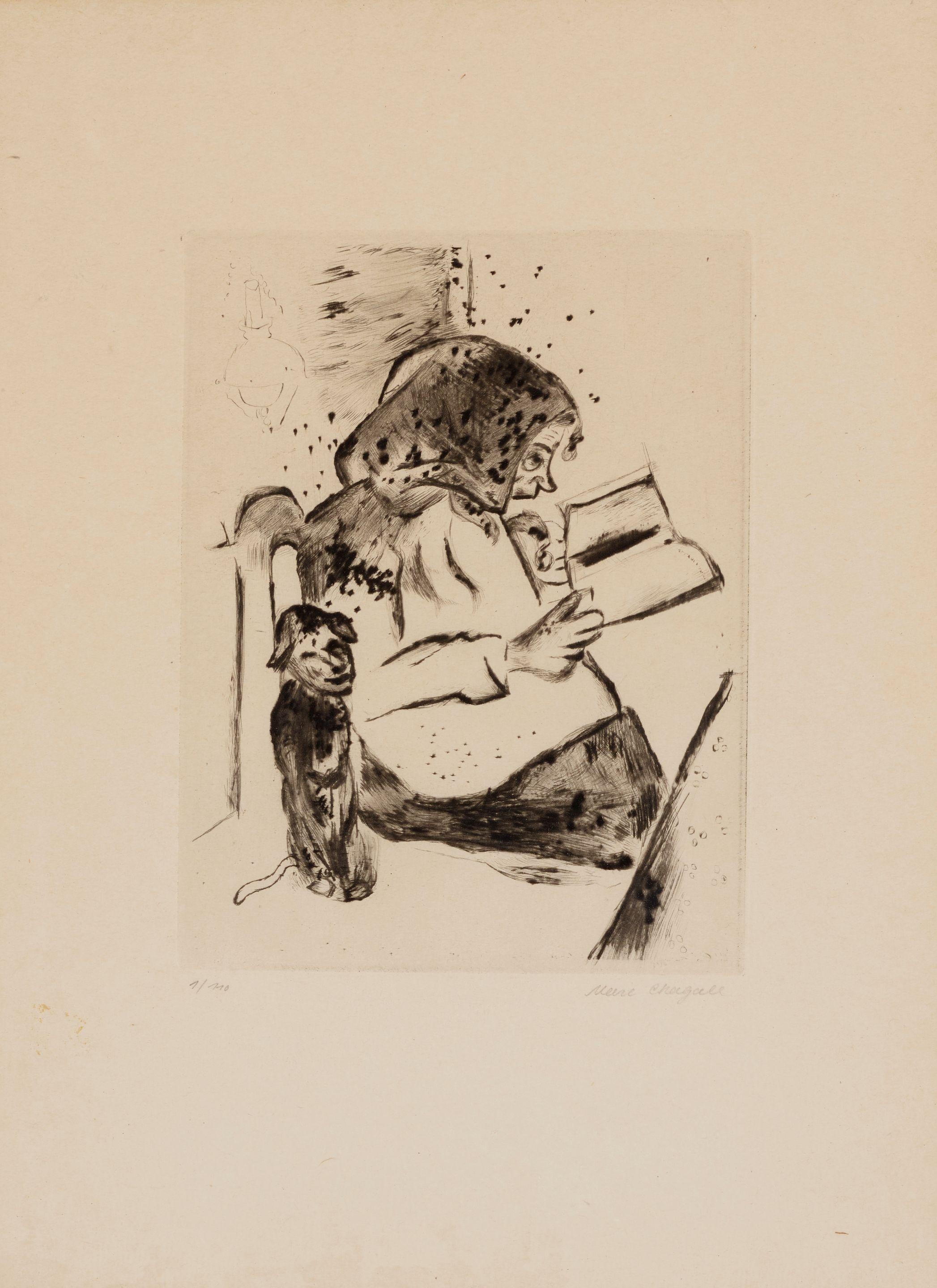 Marc Chagall - Die Grossmutter, from Mein Leben