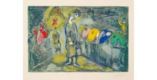 Marc Chagall - Ecurie de chevaux, from Le Cirque