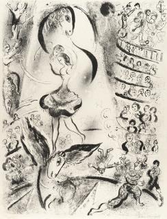Marc Chagall - Écuyère sur cheval ailé (Kunstreiterin auf geflügeltem Ross)