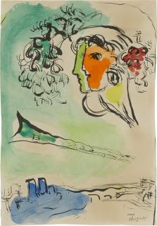 Marc Chagall - Esquisse pour l\'affiche \