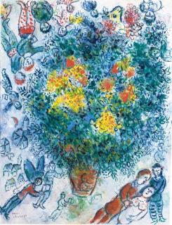 Marc Chagall - Fête Autour Du Grand Bouquet