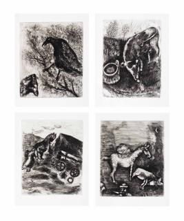 Marc Chagall - Jean de La Fontaine,  Fables , Paris, Tériade Editeur, 1952