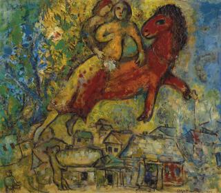 Marc Chagall - La Chevauchée ou La Cavalcade