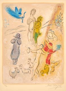 Marc Chagall - La Fable De Syringe, From Daphnis And Chloe