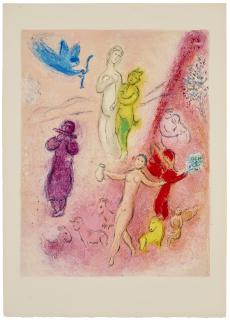 Marc Chagall - La fable de syringe, from: Daphnis et Chloé