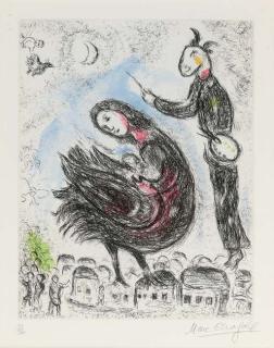 Marc Chagall - La Femme-Oiseau, from Songes (cf. C. books 112)
