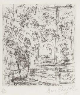 Marc Chagall - La Fenêtre de l\'Atelier à Saint-Paul (Cramer 25)