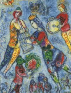 Marc Chagall - La musicienne