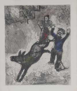 Marc Chagall - L\'âne et le chien (The ass and the dog), 1952
