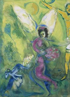 Marc Chagall - L’ange pourpre