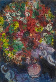 Marc Chagall - L\'Angelot Dans Le Bouquet