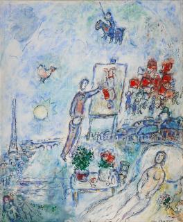 Marc Chagall - L\'Apparition de Don Quichotte au peintre