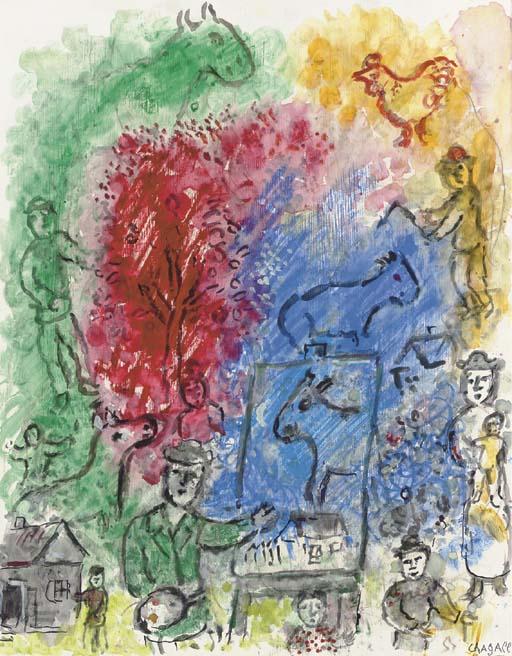 Marc Chagall - L\'Arbre Rouge