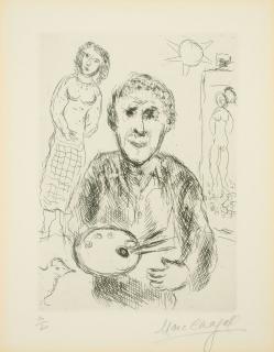 Marc Chagall - L\'artiste et son modèle.