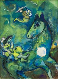Marc Chagall - Le cheval à la lune