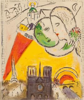 Marc Chagall - Le Dimanche aus: Derrière le miroir.